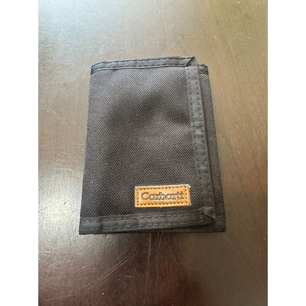 Carhartt Nylon Duck Trifold Wallet Black CORDURA RFID Blocking Heavy Duty
